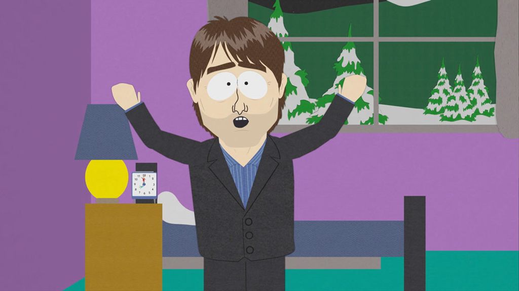 Tom Cruise in una scena della serie South Park
