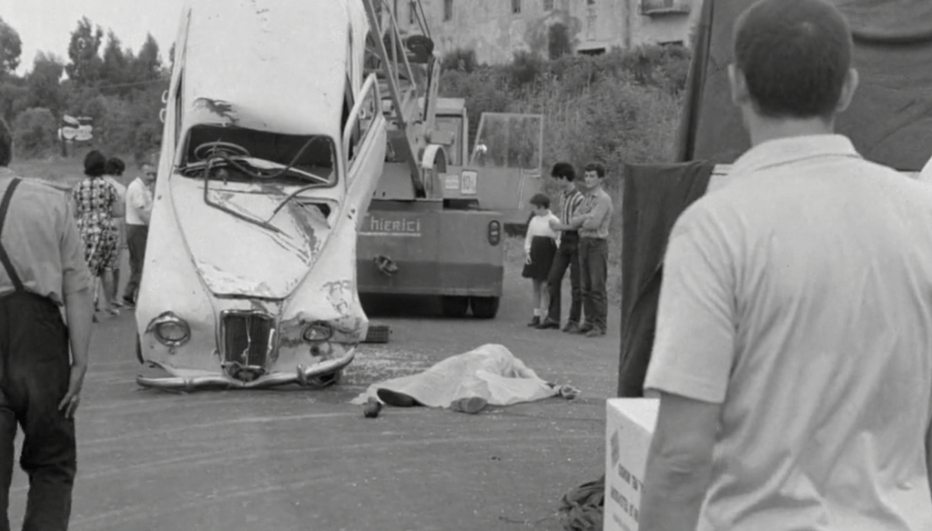 Vittorio Gassman e Jean-Louis Trintignant in una scena de Il sorpasso (1962) di Dino Risi
