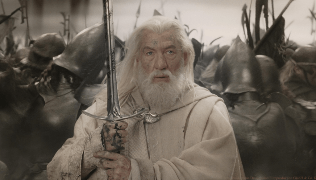 Ian McAllen in una scena di Il Signore degli Anelli - Il ritorno del re (2003) di Peter Jackson