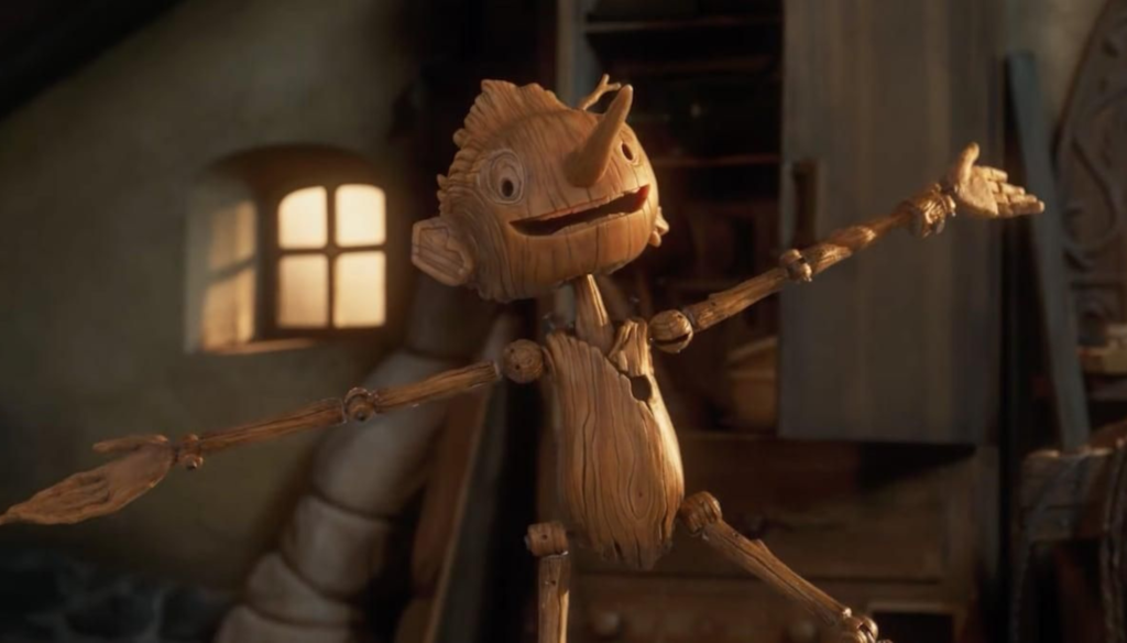Una scena di Pinocchio (2022) di Guillermo del Toro 