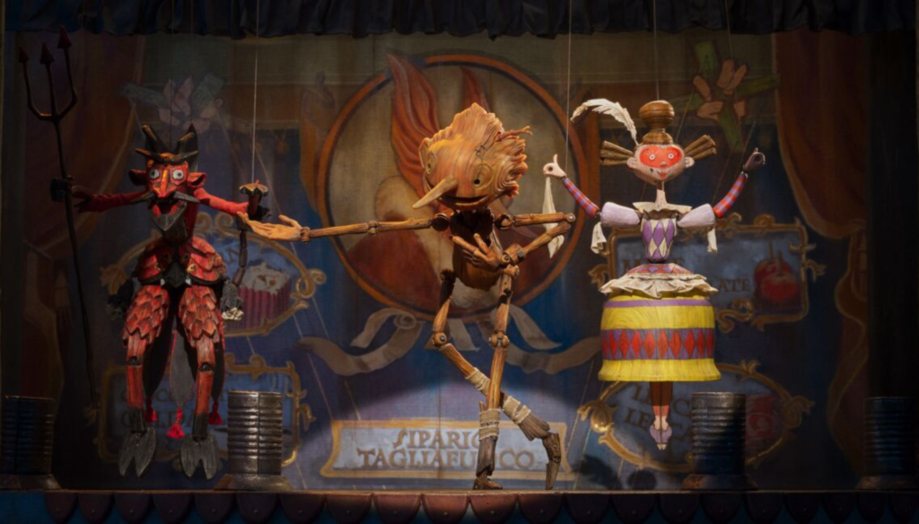 Una scena di Pinocchio (2022) di Guillermo del Toro