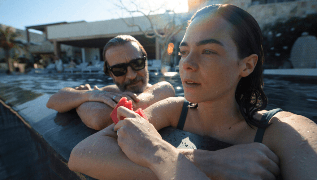Daniel Giménez-Cacho García e Fabiola Guajardo in una scena di Bardo - La cronaca falsa di alcune verità (2022) di Alejandro Iñárritu