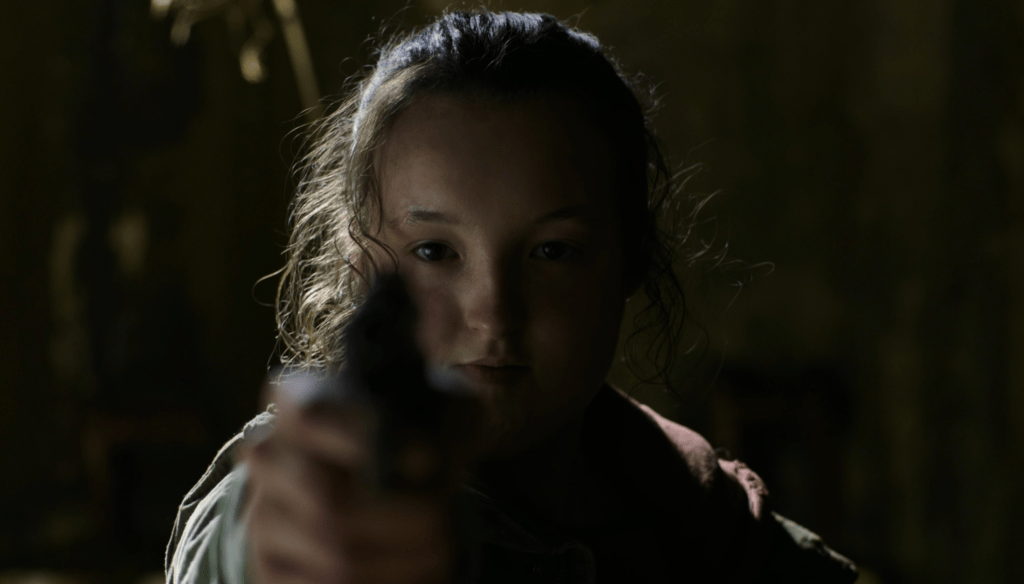 Bella Ramsey in una scena di The Last of Us