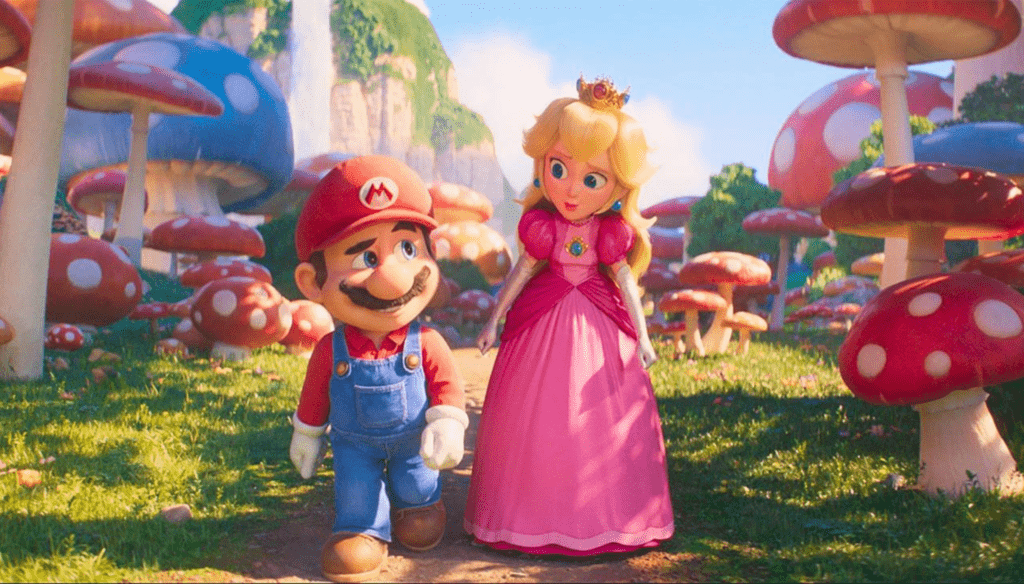 Mario e Peach in Super Mario Bros. - Il film (2023) di Aaron Horvath e Michael Jelenic