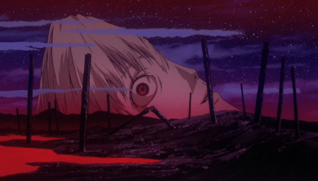 Una scena di The End of Evangelion di Hideaki Anno