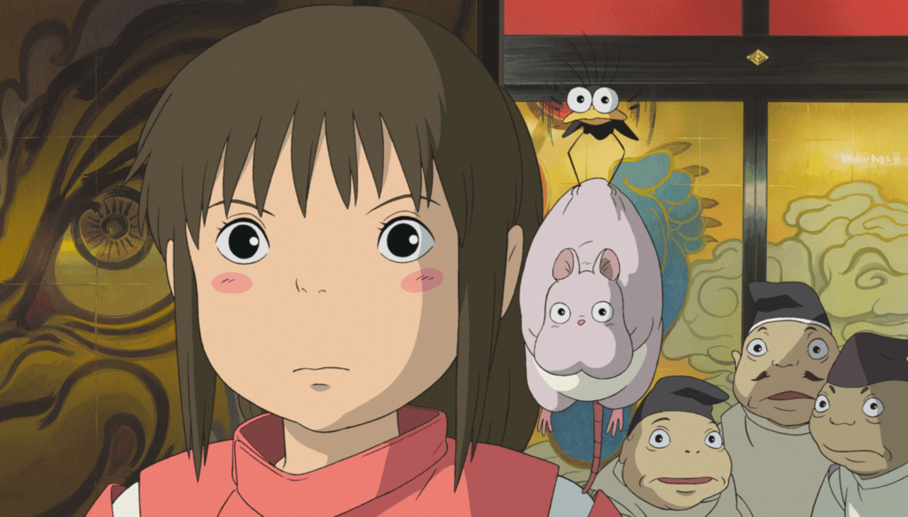 Chihiro in una scena di La città incantata (2001) di Hayao Miyazaki