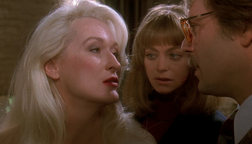 Meryl Streep, Bruce Willis e Goldie Hawn in una scena di La morte ti fa bella (1992) di Robert Zemeckis