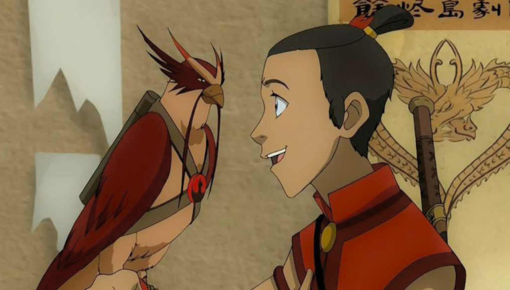 Sokka in una scena di Avatar - La leggenda di Aang (2005-2008) di Michael Dante DiMartino e Bryan Konietzko