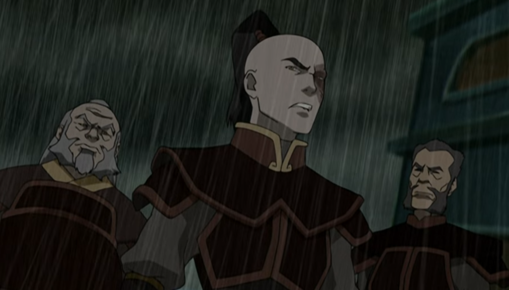 Zuko e Iroh in una scena di Avatar - La leggenda di Aang (2005-2008) di Michael Dante DiMartino e Bryan Konietzko