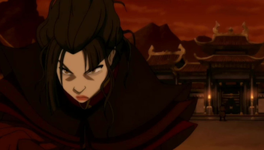 Azula nel finale di Avatar - La leggenda di Aang (2005-2008) di Michael Dante DiMartino e Bryan Konietzko