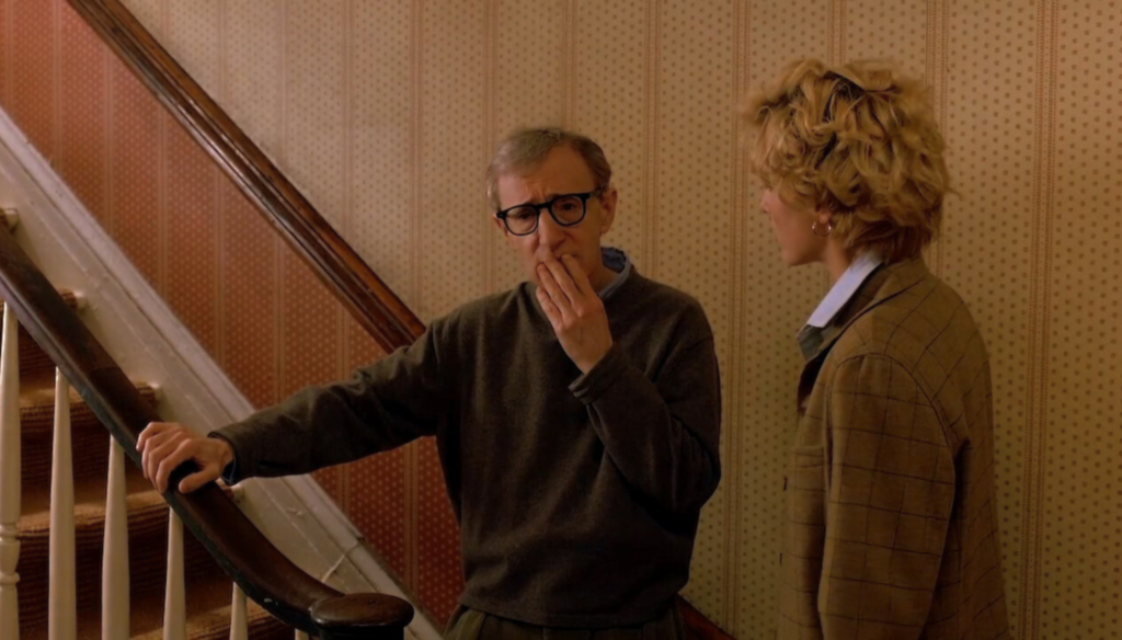 Woody Allen e Téa Leoni in una scena di Hollywood Ending (2002) di Woody Allen 