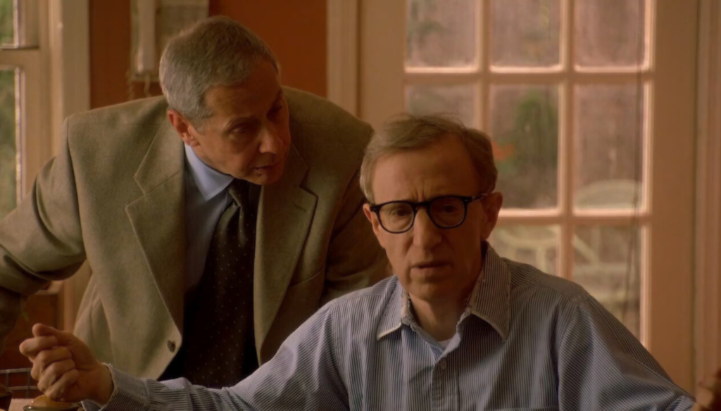 Woody Allen e Mark Rydell in una scena di Hollywood Ending (2002) di Woody Allen 