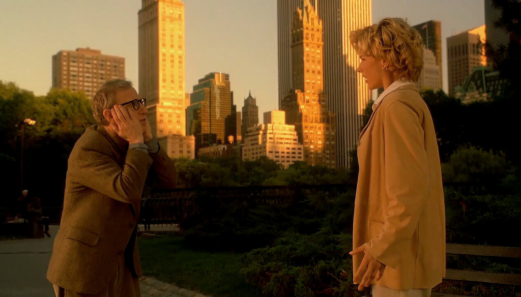 Woody Allen e Téa Leoni in una scena di Hollywood Ending (2002) di Woody Allen 