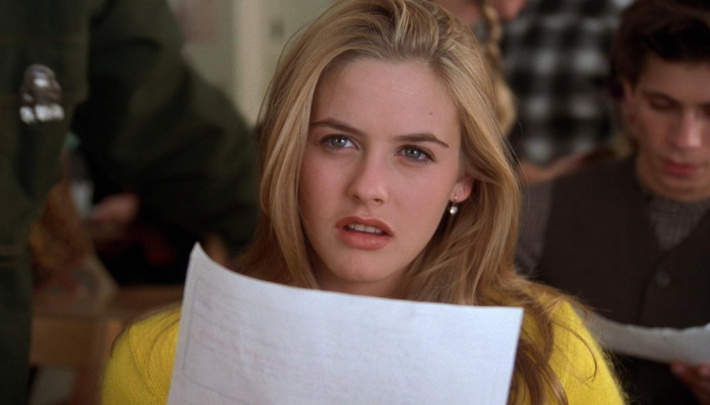 Alicia Silverstone in una scena di Cluless (1995) anche noto come Ragazze di Beverly Hills