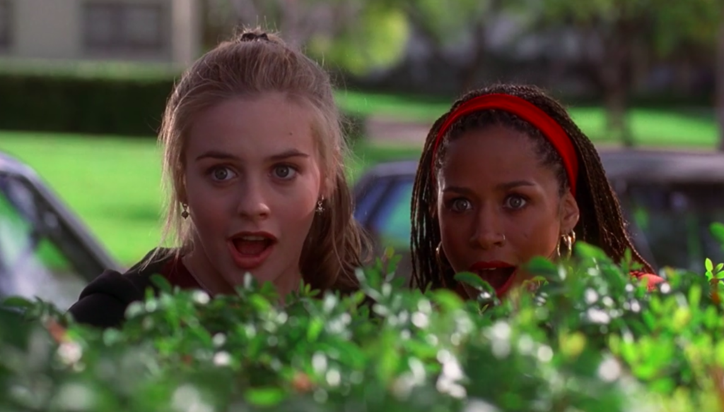 Alicia Silverstone e Stacey Dash in una scena di Cluless (1995) anche noto come Ragazze di Beverly Hills