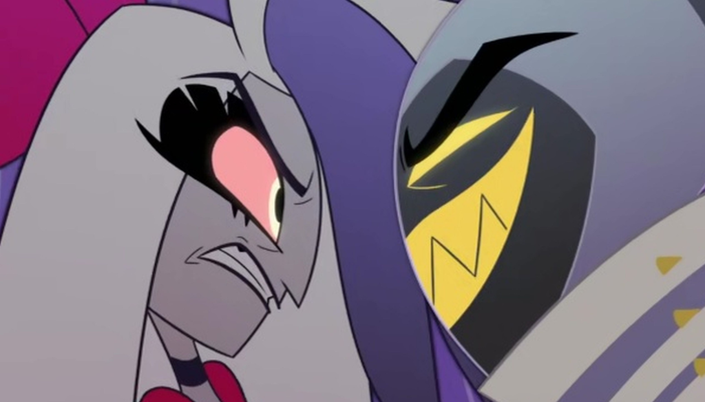 Vaggie e Adamo in una scena di Hazbin Hotel (2023 - ...)