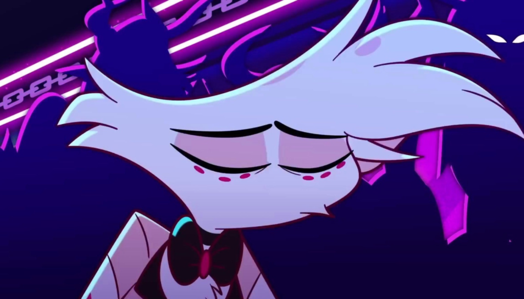 Angel in una scena di Hazbin Hotel (2023 - ...)