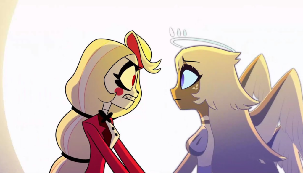 Emily e Charlie in una scena di Hazbin Hotel (2023 - ...)