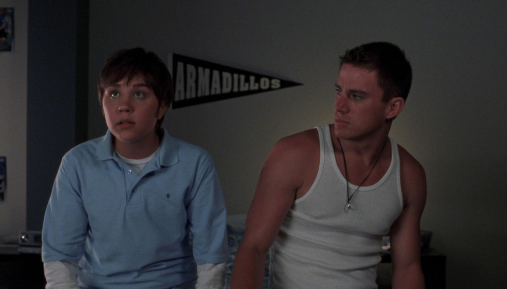 Amanda Bynes e Channing Tatum in una scena di She's the man (2006) di Andy Fickman