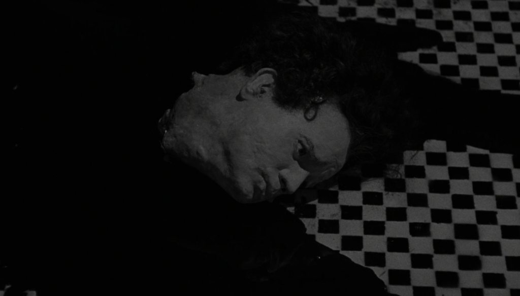 Testa in una scena di Eraserhead (1977) di David Lynch