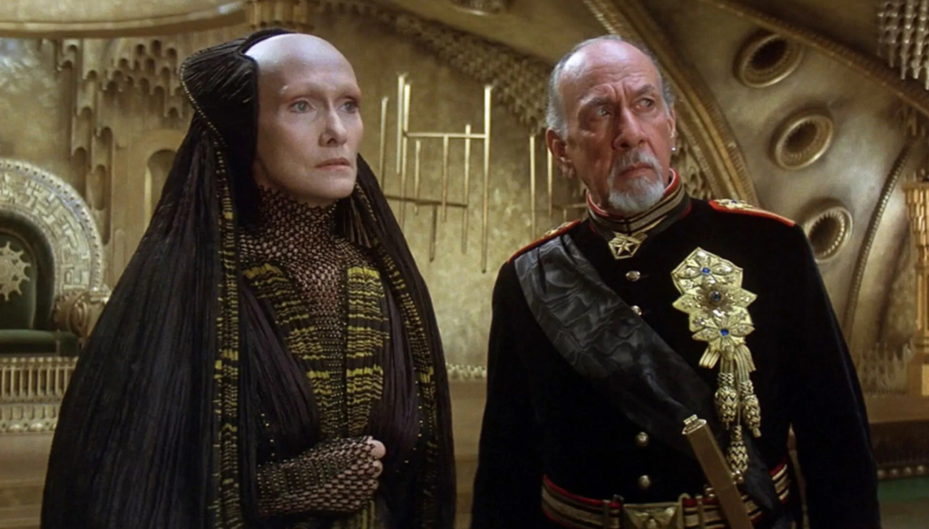 La Madre Superiora e l'Imperatore  in una scena di Dune (1984) di David Lynch