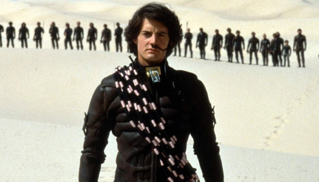 Kyle MacLachlan in una scena di Dune (1984) di David Lynch