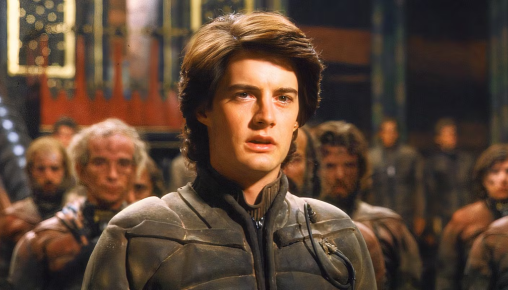 Kyle MacLachlan in una scena di Dune (1984) di David Lynch