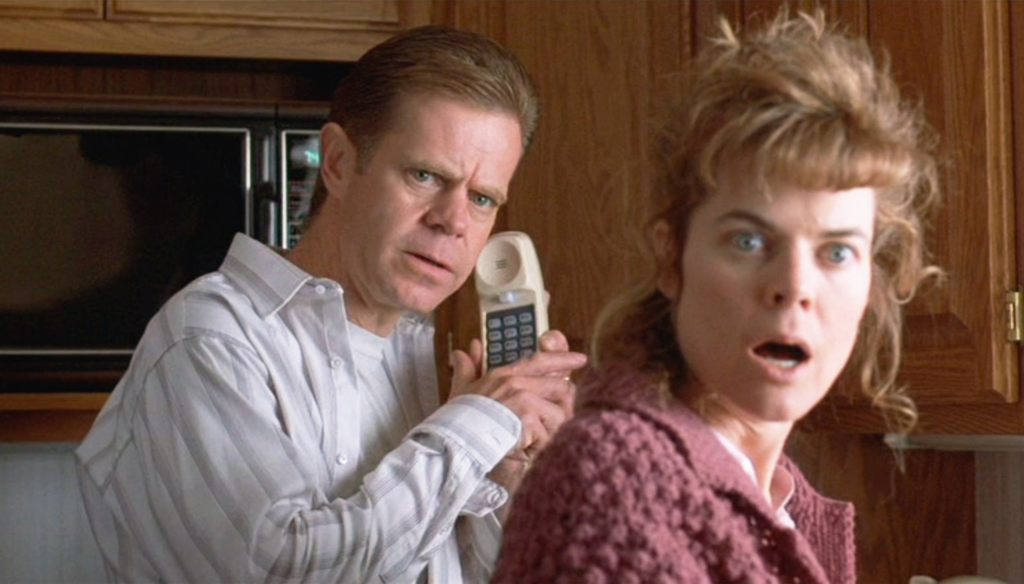 William H. Macy e Kristin Rudrüd in una scena di Fargo (1996) di Joel e Ethan Coen