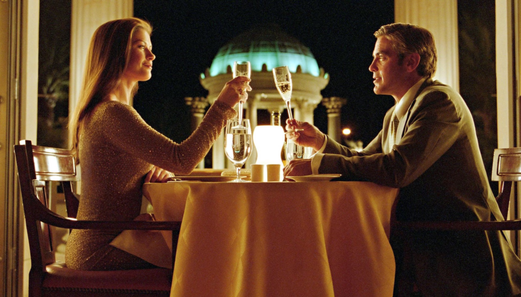 George Clooney e Catherine Zeta-Jones in una scena di Intolerable Cruelty (2003) di Joel e Ethan Coen