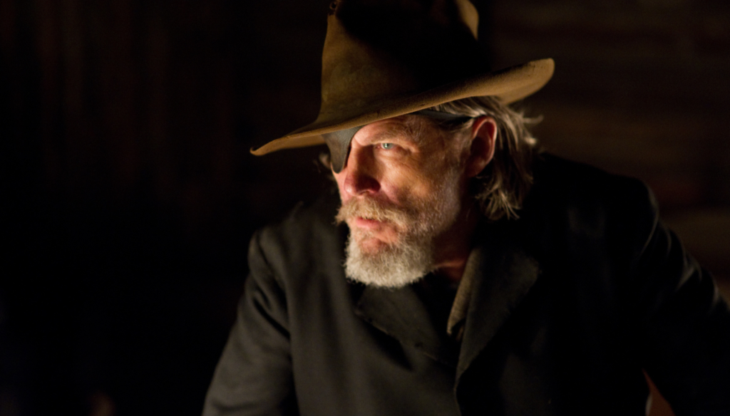 Jeff Bridges in una scena di Il Grinta (2010) dei Fratelli Coen