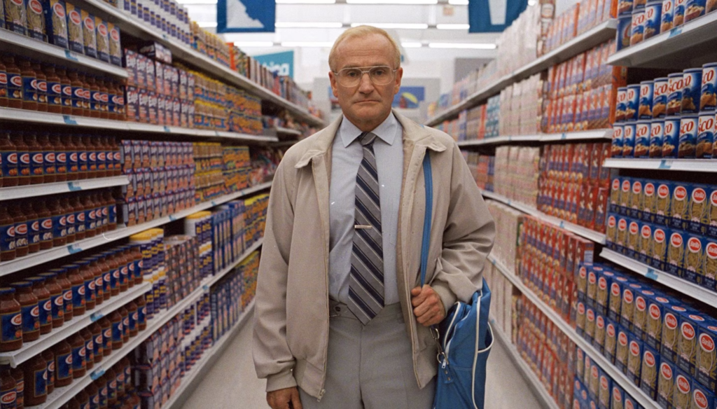 Robin Williams in una scena di One Hour Photo (2002) di Mark Romanek