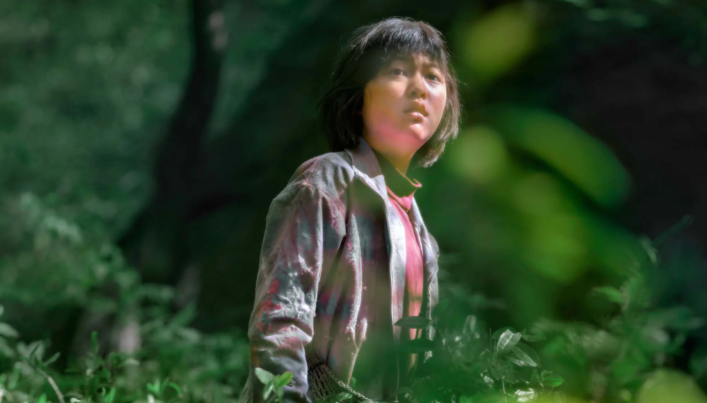 Ahn Seo-hyun (Mija) in una scena di Okja (2017) di Bong Jo-Hoon